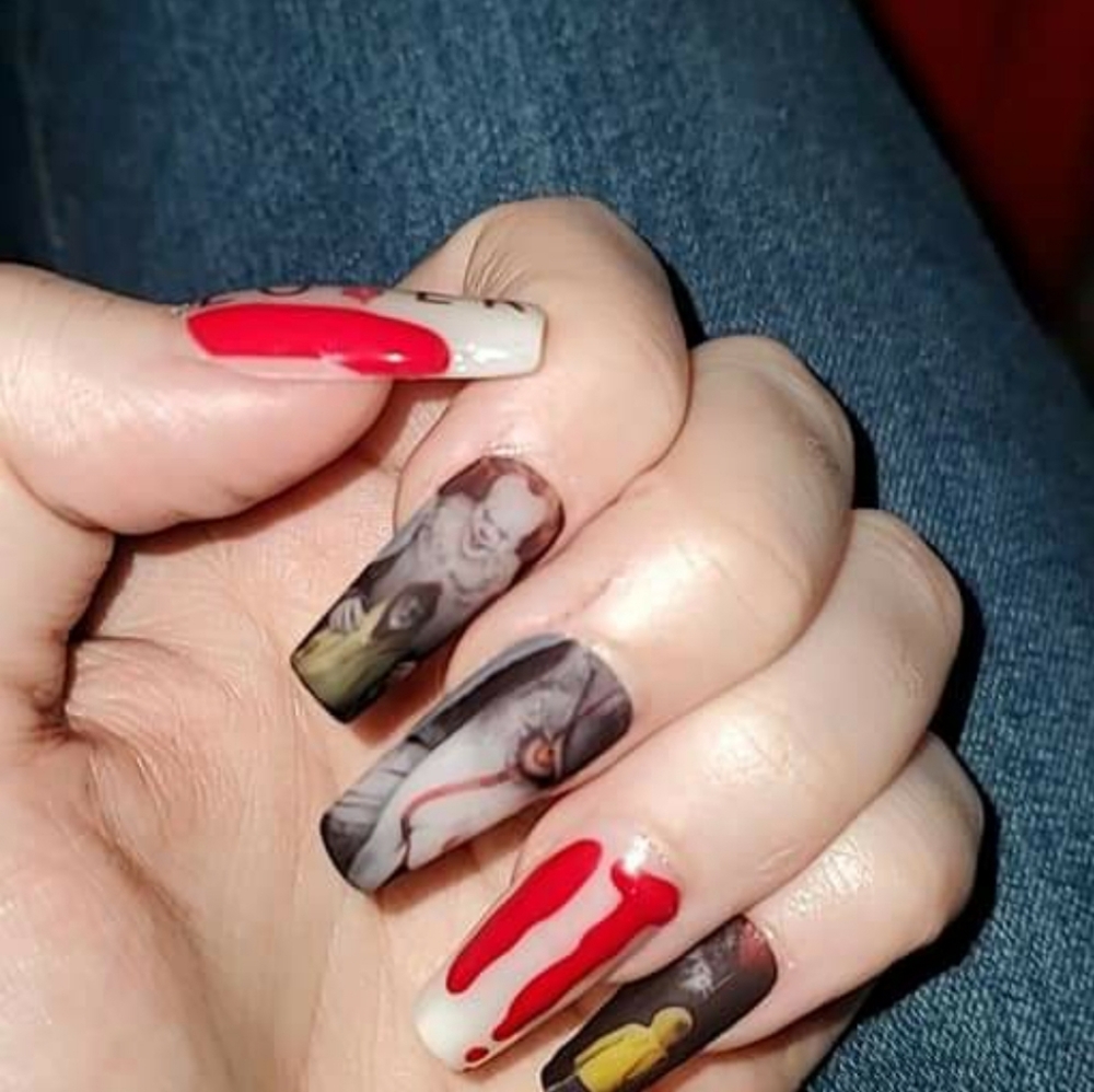 Custom Halloween press on nails